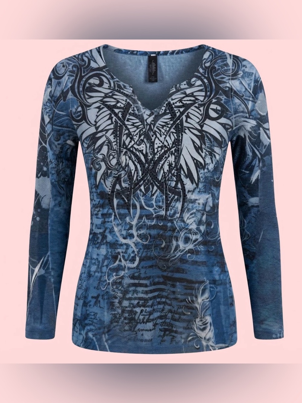✨ Y2K TRIBAL WING TOP ✨ Kiara 🖤 Size Small